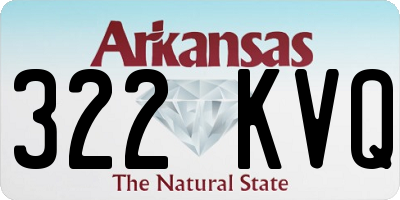 AR license plate 322KVQ