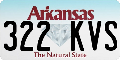 AR license plate 322KVS