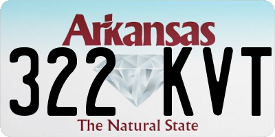 AR license plate 322KVT