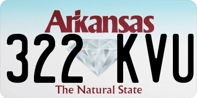 AR license plate 322KVU