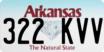 AR license plate 322KVV