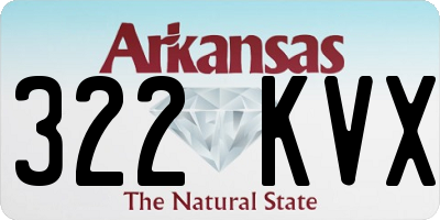 AR license plate 322KVX