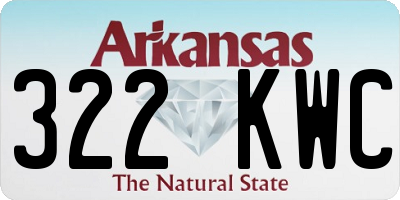 AR license plate 322KWC