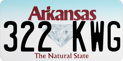 AR license plate 322KWG