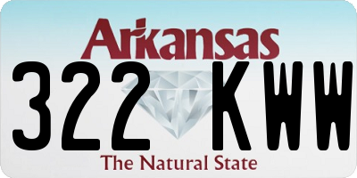 AR license plate 322KWW