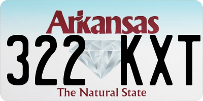AR license plate 322KXT