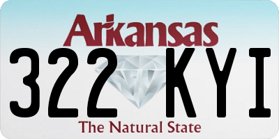 AR license plate 322KYI