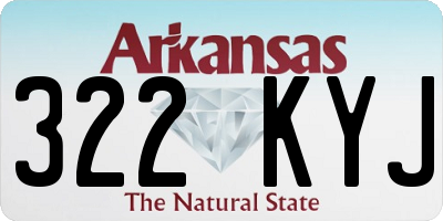 AR license plate 322KYJ