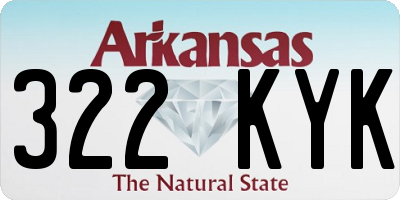 AR license plate 322KYK