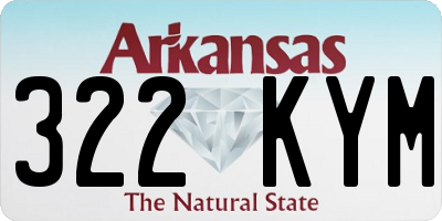 AR license plate 322KYM