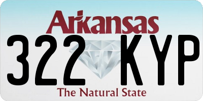 AR license plate 322KYP
