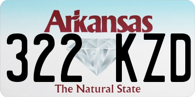 AR license plate 322KZD