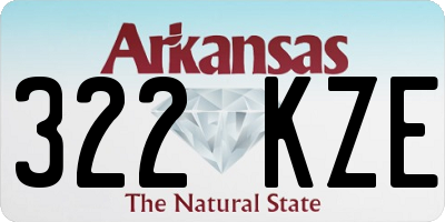 AR license plate 322KZE