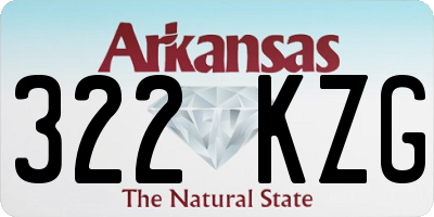 AR license plate 322KZG