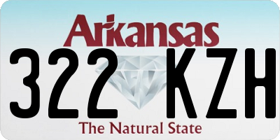 AR license plate 322KZH