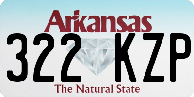 AR license plate 322KZP