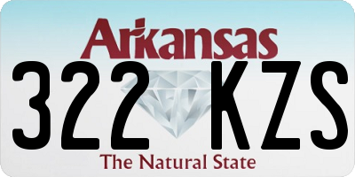 AR license plate 322KZS