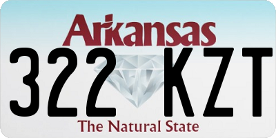 AR license plate 322KZT