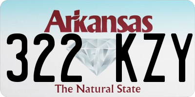 AR license plate 322KZY