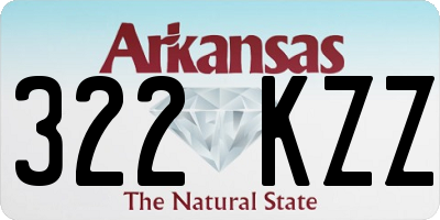 AR license plate 322KZZ