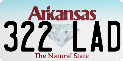 AR license plate 322LAD