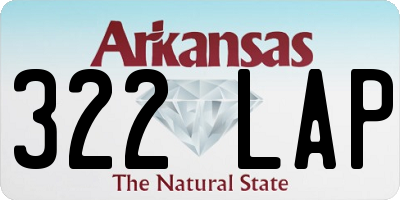 AR license plate 322LAP