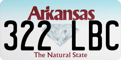 AR license plate 322LBC