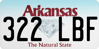 AR license plate 322LBF