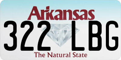 AR license plate 322LBG