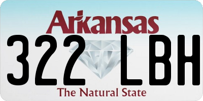 AR license plate 322LBH