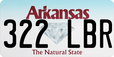 AR license plate 322LBR