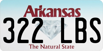 AR license plate 322LBS