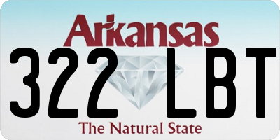 AR license plate 322LBT