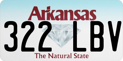 AR license plate 322LBV