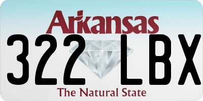 AR license plate 322LBX