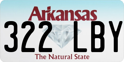 AR license plate 322LBY