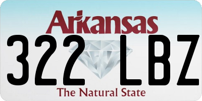 AR license plate 322LBZ