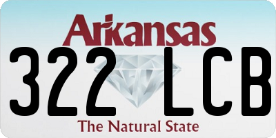 AR license plate 322LCB