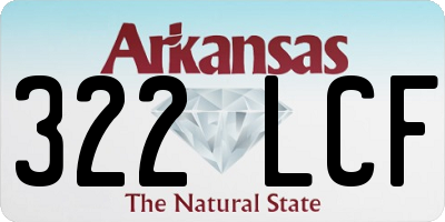 AR license plate 322LCF