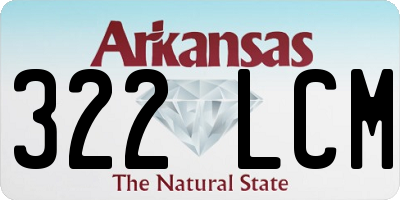 AR license plate 322LCM