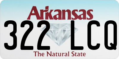 AR license plate 322LCQ