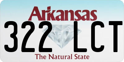 AR license plate 322LCT