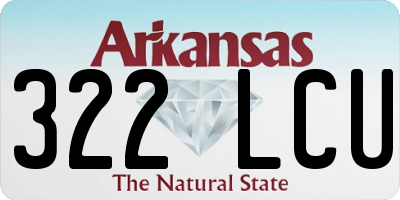 AR license plate 322LCU