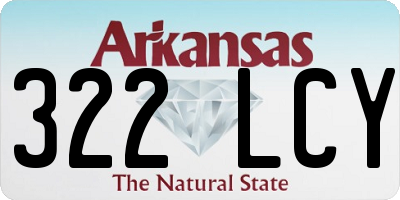 AR license plate 322LCY