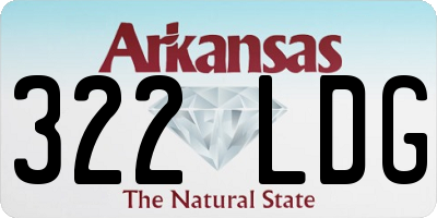 AR license plate 322LDG