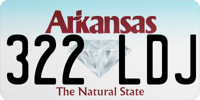 AR license plate 322LDJ