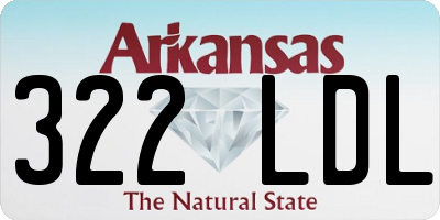 AR license plate 322LDL