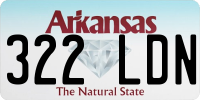 AR license plate 322LDN