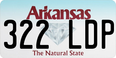 AR license plate 322LDP