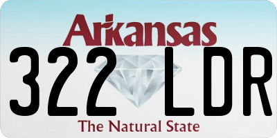 AR license plate 322LDR